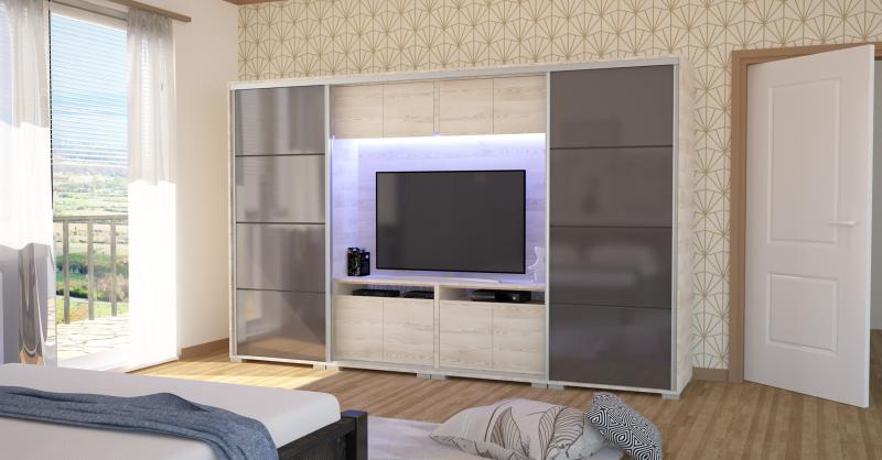 Bont TV-es gardr?b 318 cm